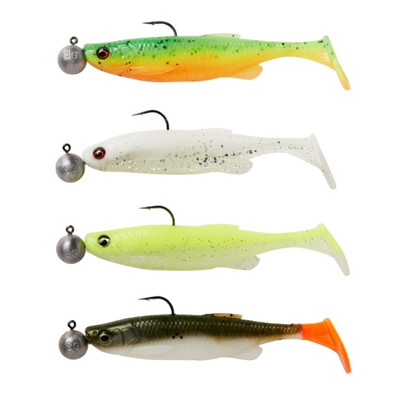 SAVAGE GEAR FAT MINNOW T-TAIL RTF 10.5CM 11G + 10G N°3/0 SINKING DARKWATER 4PCS.