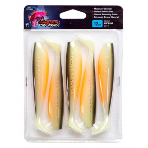 FOX RAGE ULTRA UV ZANDER PRO SHAD SINGLE COLOUR PACKS 10CM 5PCS.