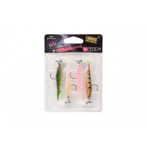 Fox Rage Ultra UV Slick Shad Loaded Lure Pack 9CM 7GR 4PCS