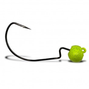 TETE PLOMBEE TEXAN Jig Head VMC Rugby Jig chartreuse 3 pcs