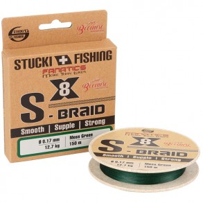 Tresse Stucki Fishing S-Braid X8 - Moss Green - 150M