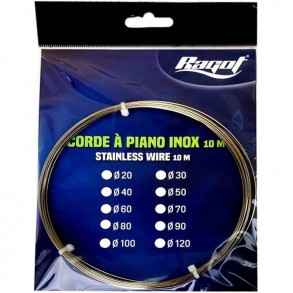 Ragot Corde à Piano Inox 302 – 0,90mm, 10m | Résistante & Polyvalente