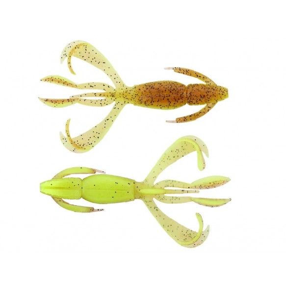 Keitech Crazy Flapper 2.4'' (6.2 cm, 2.1g) – Pack de 10 leurres souples