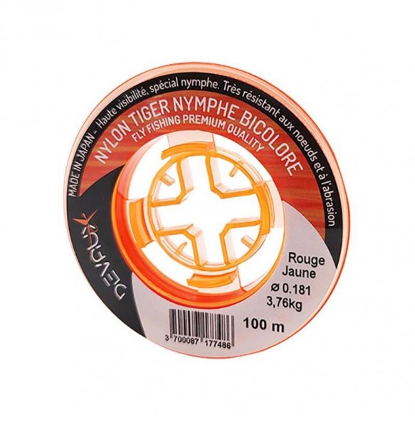 Nylon Mouche Devaux Nymphe Tiger Nymphe Bicolore - 100M