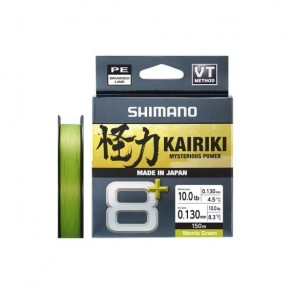 TRESSE SHIMANO KAIRIKI 8+ Mantis GREEN - 150m