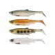 Kit Leurre Souple Savage Gear 3D Herring Shad Mix - 9Cm - Par 4