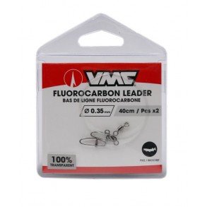 Bas de Ligne VMC Fluorocarbon Leader 60cm (2PCS) – Résistance et Discrétion Maximales