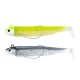 Kit Leurre Souple Arme Fiiish Double Combo Black Minnow 70mm 4.5gr + Tete Plombee Shore
