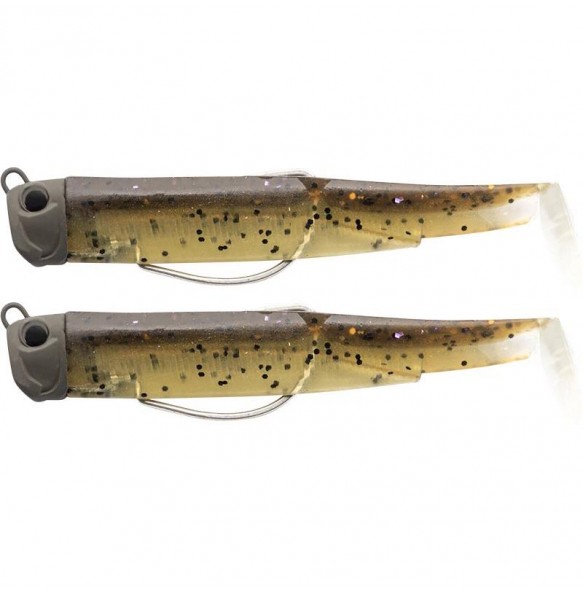 Kit Leurre Souple Arme Fiiish Double Combo Black Minnow 120 + Tete Plombee Pug