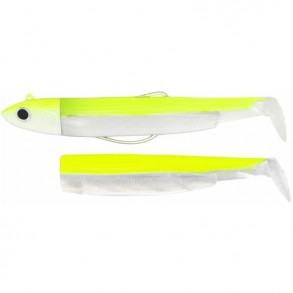 Kit Leurre Souple Arme Fiiish Combo Black Minnow 120MM + Tete Plombee Off Shore 25GR