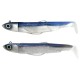 Kit Leurre Souple Arme Fiiish Double Combo Black Minnow 120MM + Tete Plombee Off Shore 25GR