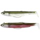 Kit Leurre Souple Arme Fiiish Double Combo Black Minnow 120MM + Tete Plombee Off Shore 25GR