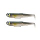 Kit Leurre Souple Arme Fiiish Double Combo Black Minnow 120MM + Tete Plombee Shore 12GR