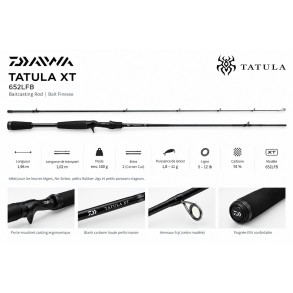 Daiwa Tatula XT 652LFB 196cm 1.8-11gr 2 sec