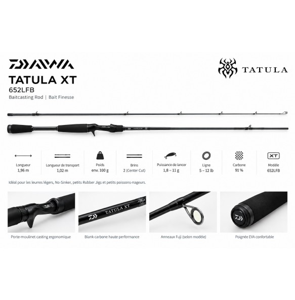 Daiwa Tatula XT 652LFB 196cm 1.8-11gr 2 sec
