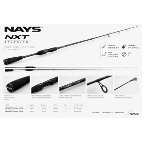 Canne NAYS NXT Spinning 5-21g 2.30m