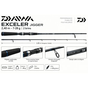 Daiwa Exceler Jigger 2,40 m – 7–28 g