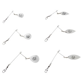 SAVAGE GEAR EASYON SPINNER BAIT KIT M SILVER 2PCS