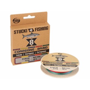 Tresse Stucki Fishing Coregone Braid X8 Multicolor 100m