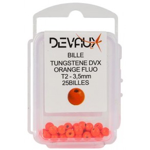 DEVAUX BILLES TUNGSTENE DVX ORANGE FLUO 25 PIECES