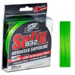 Tresse Sufix 832 Advanced Superline 8 brins Chartreuse 120m – Tresse ultra-résistante et haute visibilité