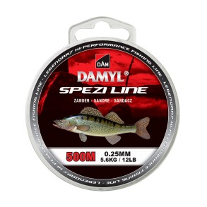 DAMYL Spezi Line Zander 450m Light Brown – Fil de pêche discret et résistant pour le sandre