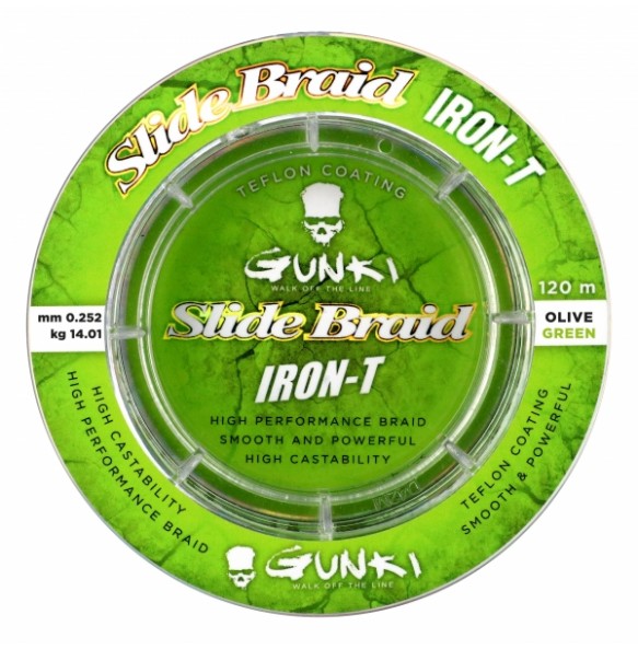 TRESSE SLIDE BRAID IRON-T 120 OLIVE GREEN 0,252