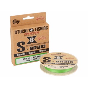 Stucki Fishing Tresse S-Braid X8 Lime Green 150m