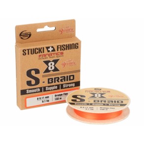 Stucki Fishing S-Braid X8 Orange 150m