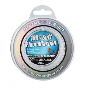 Savage Gear Soft Fluorocarbone – Fil de Pêche Ultra Discret et Résistant
