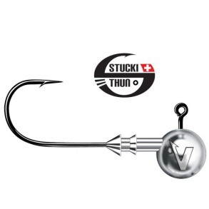 Tête plombée Stucki Jig Head, V-Point 3 pces