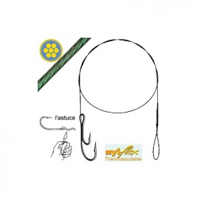 Avançon Pêche Canelle Nyflex – 40cm, 3pcs | Souple & Résistant