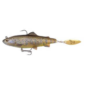 SAVAGE GEAR 4D TROUT SPIN SHAD 11CM 40G MEDIUM SINK GOLDEN ALBINO