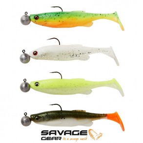 SAVAGE GEAR FAT MINNOW T-TAIL RTF SINKING DARKWATER 4PCS MIX